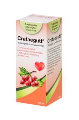 Sie sehen eine Packung Crataegutt® Flüssigkeit zum Einnehmen, Produktbild: 02 Crataegutt® Flüssigkeit zum Einnehmen, A-Nr.: 4210289 - 02