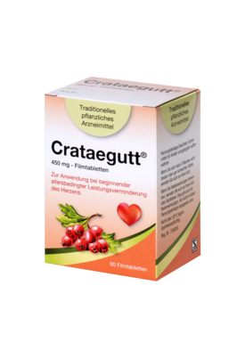 Sie sehen eine Packung Crataegutt® 450mg - Filmtabletten, Produktbild: 02 Crataegutt® 450mg - Filmtabletten, A-Nr.: 4215660 - 02