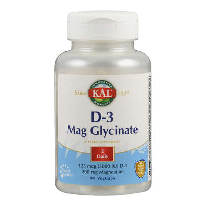 Sie sehen eine Packung Supplementa D-3 Mag Glycinate Kapseln, Produktbild: 01 Supplementa D-3 Mag Glycinate Kapseln, A-Nr.: 5597652 - 01