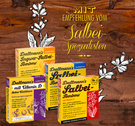 DALLMANN'S SALBEI BONBONS, zfr.,37g FS, A-Nr.: 3390208 - 02