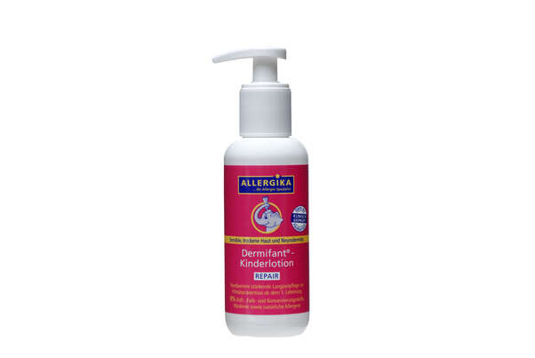 Sie sehen eine Packung Dermifant®-Kinderlotion Repair, Produktbild: 02 Dermifant®-Kinderlotion Repair, A-Nr.: 4795114 - 02