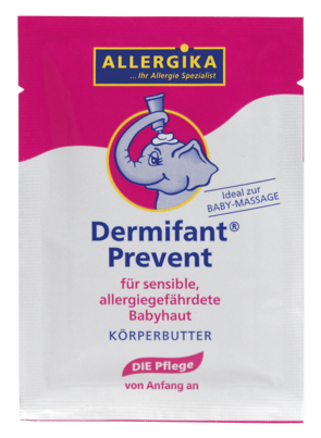 Sie sehen eine Packung Dermifant® Prevent Körperbutter 10 x 10ml, Produktbild: 02 Dermifant® Prevent Körperbutter 10 x 10ml, A-Nr.: 5585985 - 02