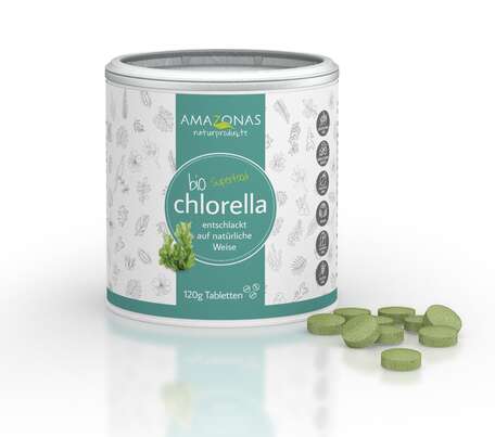 Bio Chlorella Algen Tabletten, 300 St. zum Entschlacken, A-Nr.: 5229138 - 01