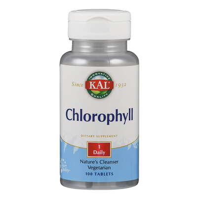 Sie sehen eine Packung Supplementa Chlorophyll 20mg Tabletten, Produktbild: 01 Supplementa Chlorophyll 20mg Tabletten, A-Nr.: 5395517 - 01