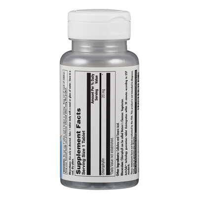 Sie sehen eine Packung Supplementa Chlorophyll 20mg Tabletten, Produktbild: 02 Supplementa Chlorophyll 20mg Tabletten, A-Nr.: 5395517 - 02