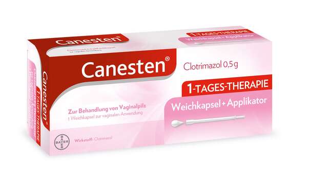 Canesten® Clotrimazol 0,5g Weichkapsel, A-Nr.: 4463346 - 01