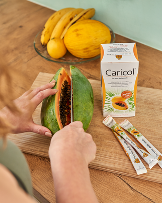 Sie sehen eine Packung Caricol®, 20 x 20g, Produktbild: 02 Caricol®, 20 x 20g, A-Nr.: 2850381 - 02