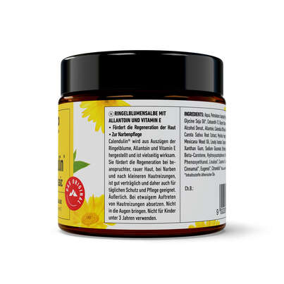 Sie sehen eine Packung Arlberger Calendulin Classic Ringelblumensalbe 100ml, Produktbild: 04 Arlberger Calendulin Classic Ringelblumensalbe 100ml, A-Nr.: 4020531 - 04