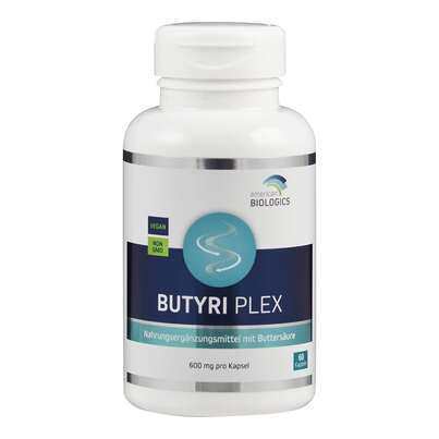 Sie sehen eine Packung Supplementa Butyri Plex Kapseln, Produktbild: 01 Supplementa Butyri Plex Kapseln, A-Nr.: 5596664 - 01