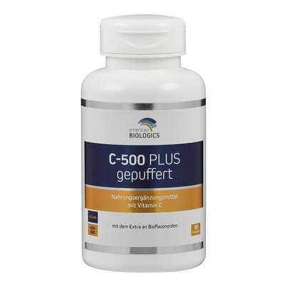 Sie sehen eine Packung Supplementa C-500 Plus gepuffert Kapseln, Produktbild: 01 Supplementa C-500 Plus gepuffert Kapseln, A-Nr.: 5596807 - 01