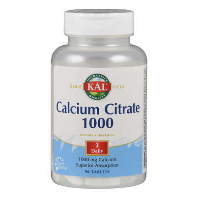 Sie sehen eine Packung Supplementa Calcium Citrate KAL Tabletten, Produktbild: 01 Supplementa Calcium Citrate KAL Tabletten, A-Nr.: 5396480 - 01