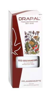 Sie sehen eine Packung DRAPAL® Brennnessel bio Pflanzensaft, Produktbild: 02 DRAPAL® Brennnessel bio Pflanzensaft, A-Nr.: 5008331 - 02