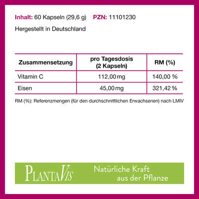 Sie sehen eine Packung Eisen Kapseln, Produktbild: 04 Eisen Kapseln, A-Nr.: 4488636 - 04