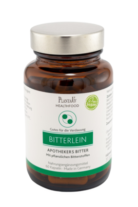 Sie sehen eine Packung Bitterlein - Apothekers Bitterkapseln, Produktbild: 02 Bitterlein - Apothekers Bitterkapseln, A-Nr.: 4488524 - 02