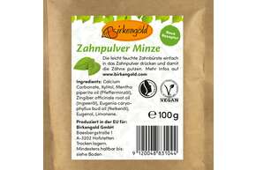 Birkengold Zahnpulver Minze, A-Nr.: 5160263 - 01