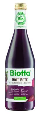 Sie sehen eine Packung Biotta ROTE BETE Bio, Produktbild: 01 Biotta ROTE BETE Bio, A-Nr.: 4248470 - 01