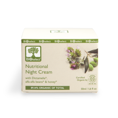 Sie sehen eine Packung Bioselect Nutritional Night Cream, Produktbild: 01 Bioselect Nutritional Night Cream, A-Nr.: 4566916 - 01