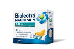 Biolectra® Magnesium 300 mg Direct Orange Sticks 20 Stück, A-Nr.: 4789349 - 01