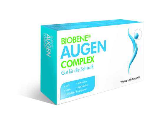 Sie sehen eine Packung BIOBENE Augen Complex, Produktbild: 01 BIOBENE Augen Complex, A-Nr.: 4902159 - 01