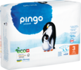 Sie sehen eine Packung Bio Windeln Midi 4-9kg Pinguin – Pingo Swiss, Produktbild: 01 Bio Windeln Midi 4-9kg Pinguin – Pingo Swiss, A-Nr.: 4559543 - 01