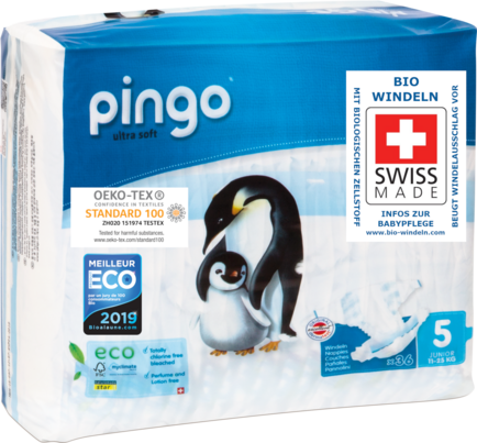 Bio Windeln Nr.5 Junior 11-16kg Pinguin – Pingo Swiss, A-Nr.: 4559595 - 02
