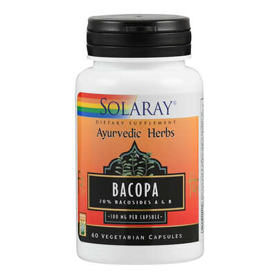 Sie sehen eine Packung Supplementa Bacopa Extrakt Kapseln, Produktbild: 01 Supplementa Bacopa Extrakt Kapseln, A-Nr.: 5573410 - 01