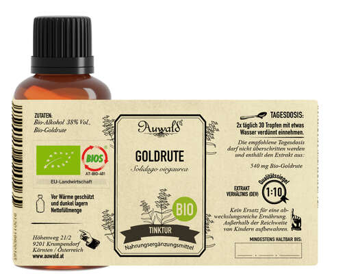 Auwald® - Goldrute - BIO Tropfen (Auszug, Extrakt, Essenz), A-Nr.: 5709631 - 04