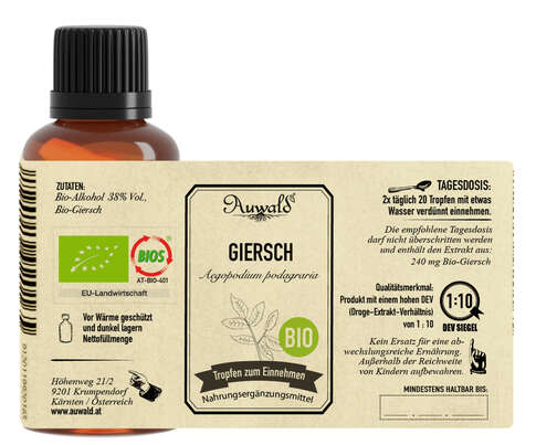 Auwald® - Giersch - BIO Tropfen (Auszug, Extrakt, Essenz), A-Nr.: 5709625 - 04