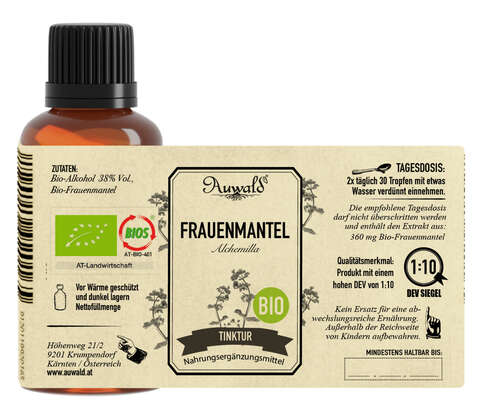 Auwald® - Frauenmantel - BIO Tropfen (Auszug, Extrakt, Essenz), A-Nr.: 5709619 - 04