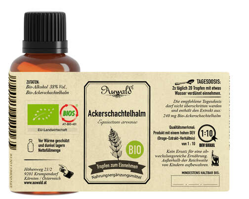 Auwald® - Ackerschachtelhalm - BIO Tropfen (Auszug, Extrakt, Essenz), A-Nr.: 5709832 - 04