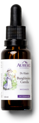 Sie sehen eine Packung AUBERG Massage Öl Burgfräulein Camilla, Produktbild: 02 AUBERG Massage Öl Burgfräulein Camilla, A-Nr.: 5462372 - 02