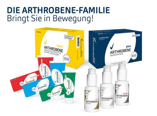 Sie sehen eine Packung ARTHROBENE plus Gelenkskapseln, Produktbild: 03 ARTHROBENE plus Gelenkskapseln, A-Nr.: 3289834 - 03