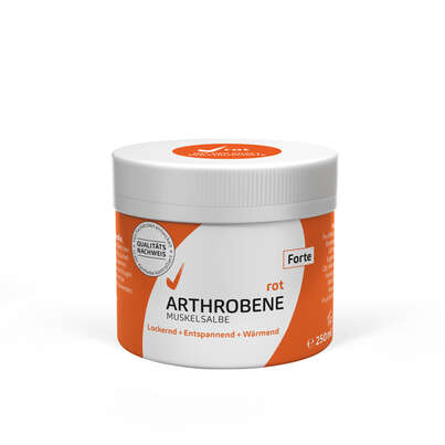 Sie sehen eine Packung ARTHROBENE Muskelsalbe Rot, Produktbild: 01 ARTHROBENE Muskelsalbe Rot, A-Nr.: 3141936 - 01