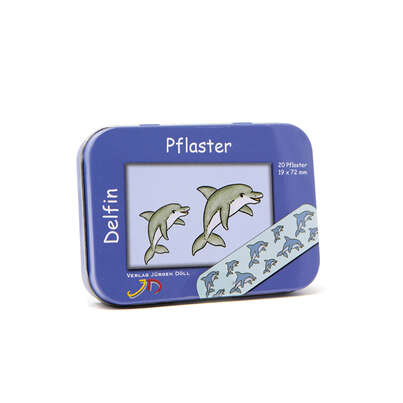 Sie sehen eine Packung Kinderpflaster Delfin 20 Stück, Produktbild: 01 Kinderpflaster Delfin 20 Stück, A-Nr.: 4040315 - 01