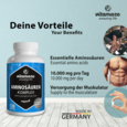 Sie sehen eine Packung Vitamaze Aminosäuren Komplex vegan, Produktbild: 03 Vitamaze Aminosäuren Komplex vegan, A-Nr.: 5179676 - 03