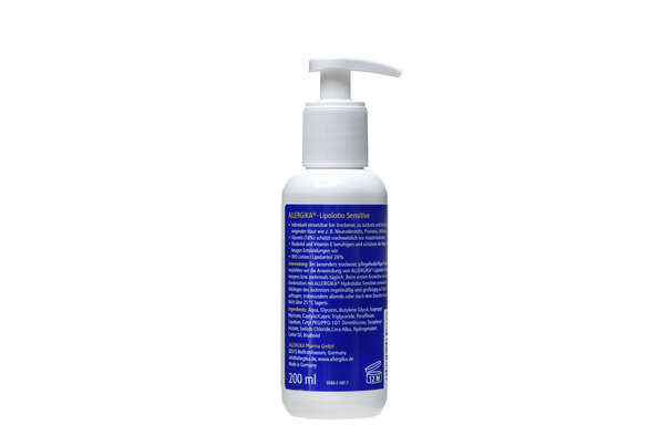 Sie sehen eine Packung ALLERGIKA®- Lipolotio Sensitive Repair 200mL, Produktbild: 03 ALLERGIKA®- Lipolotio Sensitive Repair 200mL, A-Nr.: 3258319 - 03