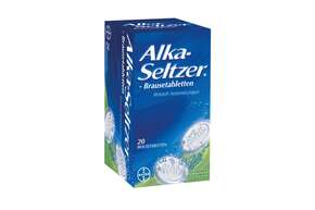 Sie sehen eine Packung Alka-Seltzer® Brausetabletten, Produktbild: 01 Alka-Seltzer® Brausetabletten, A-Nr.: 0071158 - 01