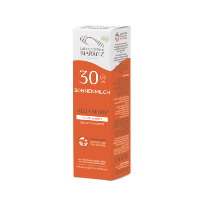 Sie sehen eine Packung Alga Maris Sonnenmilch LSF30 Bio LDB, Produktbild: 03 Alga Maris Sonnenmilch LSF30 Bio LDB, A-Nr.: 4832341 - 03