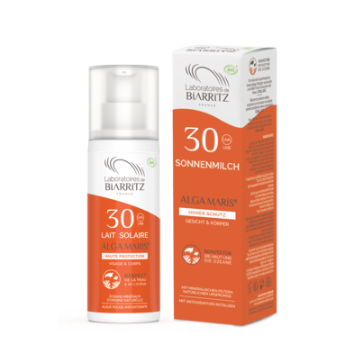 Sie sehen eine Packung Alga Maris Sonnenmilch LSF30 Bio LDB, Produktbild: 04 Alga Maris Sonnenmilch LSF30 Bio LDB, A-Nr.: 4832341 - 04