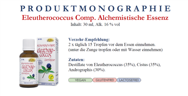 Sie sehen eine Packung Espara Eleutherococcus Comp. Alchemistische Essenz, Produktbild: 03 Espara Eleutherococcus Comp. Alchemistische Essenz, A-Nr.: 5375029 - 03