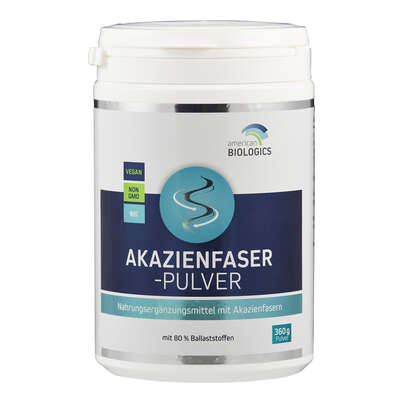 Sie sehen eine Packung Supplementa Akazienfaser-Pulver Bio, Produktbild: 01 Supplementa Akazienfaser-Pulver Bio, A-Nr.: 5395730 - 01