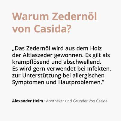 Sie sehen eine Packung Zedernöl, Produktbild: 04 Zedernöl, A-Nr.: 5679309 - 04