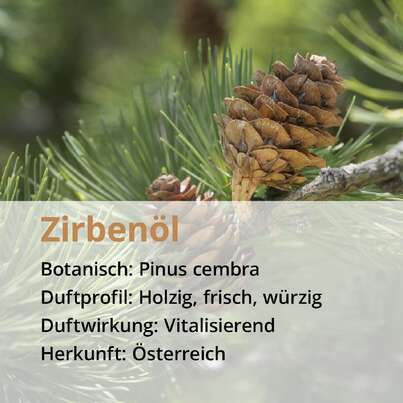 Sie sehen eine Packung Zirbenöl, Produktbild: 02 Zirbenöl, A-Nr.: 5296442 - 02