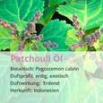 Sie sehen eine Packung Patchouli Öl, Produktbild: 02 Patchouli Öl, A-Nr.: 5296407 - 02