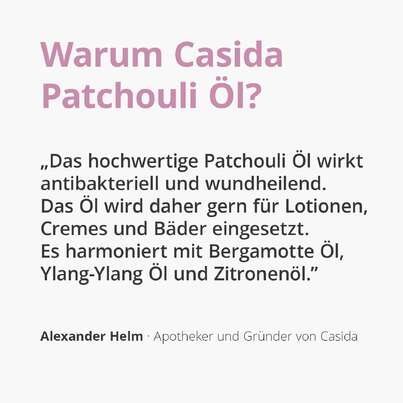Sie sehen eine Packung Patchouli Öl, Produktbild: 03 Patchouli Öl, A-Nr.: 5296407 - 03