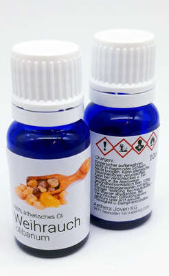 Sie sehen eine Packung aetherisches Weihrauchöl 10 ml, Produktbild: 02 aetherisches Weihrauchöl 10 ml, A-Nr.: 5678617 - 02