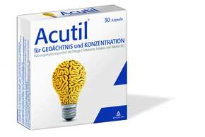 Sie sehen eine Packung Acutil® Kapseln 30 Stk., Produktbild: 01 Acutil® Kapseln 30 Stk., A-Nr.: 3412051 - 01
