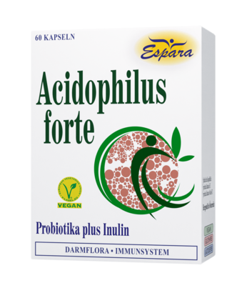Sie sehen eine Packung Espara Acidophilus forte Kapseln, Produktbild: 01 Espara Acidophilus forte Kapseln, A-Nr.: 5461042 - 01