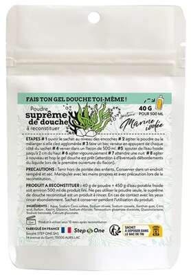 Duschgel in Pulverform Marine iodée StepOne 40gr = 500ml, A-Nr.: 5838110 - 01