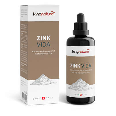 Sie sehen eine Packung kingnature ZINK VIDA 98ml, Produktbild: 01 kingnature ZINK VIDA 98ml, A-Nr.: 5867376 - 01